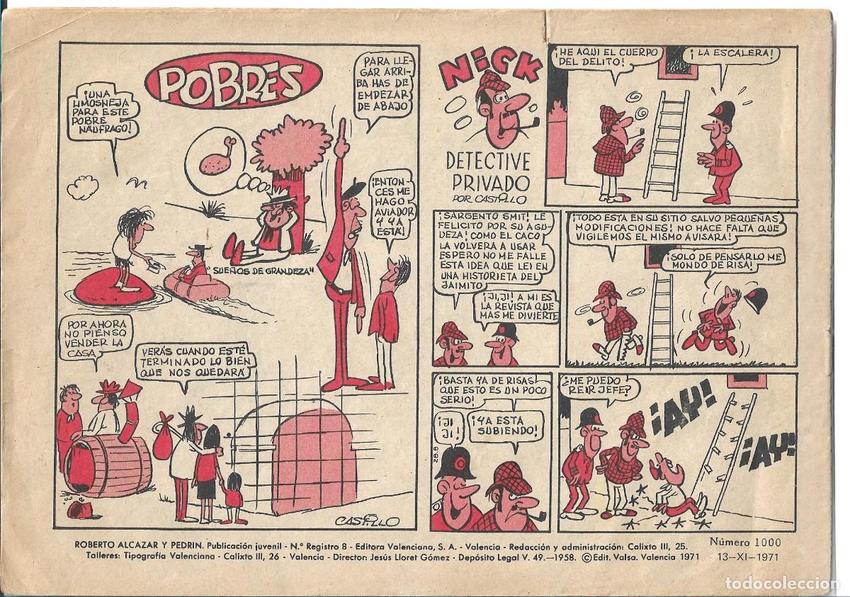 Tebeos: ROBERTO ALCAZAR ORIGINAL - NUM 1000 - Foto 2