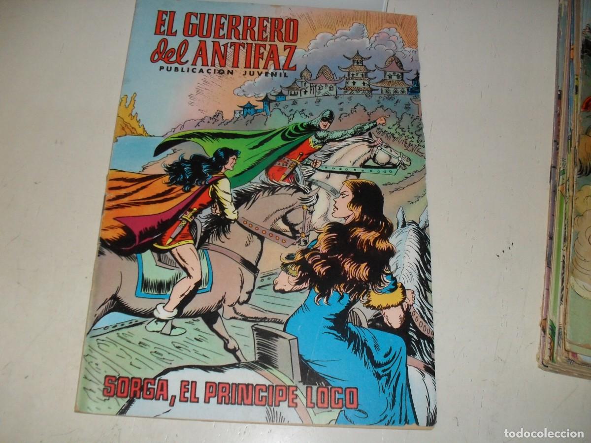 BDs: EL GUERRERO DEL ANTIFAZ COLOR 170 SORGA,EL PRINCIPE LOCO,(DE 343).VALENCIANA,1972