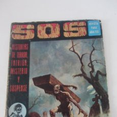 Tebeos: SOS (1975, EDIVAL) 19 · 31-X-1975 · S O S. HISTORIAS DE TERROR, INTRIGA, MISTERIO Y SUSPENSEARX211