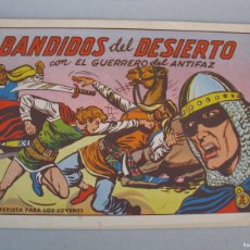 Tebeos: EL GUERRERO DEL ANTIFAZ - Nº 571 - BANDIDOS DEL DESIERTO - ORIGINAL - VALENCIANA - AÑO 1964.