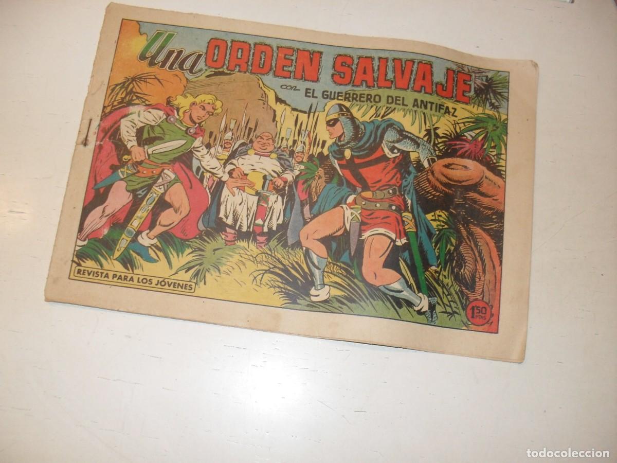 Livros de Banda Desenhada: EL GUERRERO DEL ANTIFAZ(ORIGINAL)469 UNA ORDEN SALVAJE,DE MATIAS ALONSO(DE 668).VALENCIANA,1944