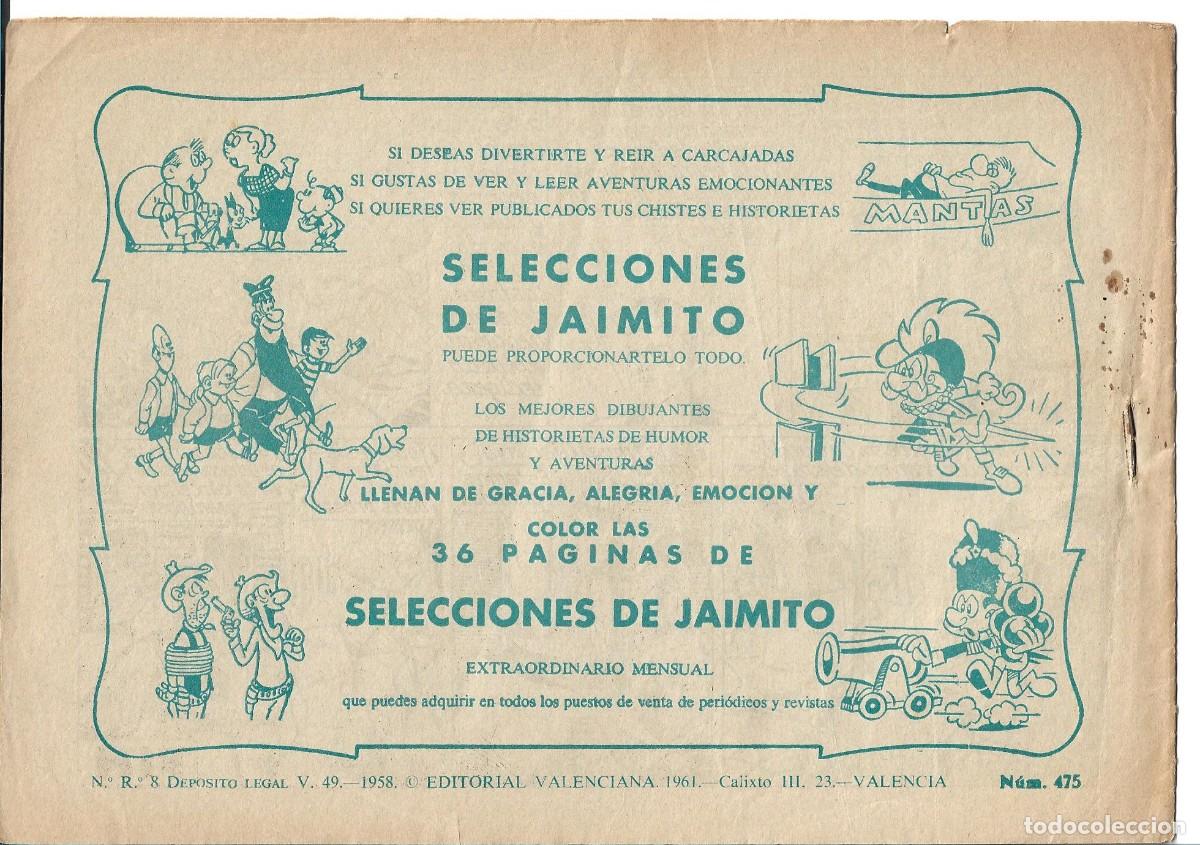 Tebeos: ROBERTO ALCAZAR ORIGINAL - NUM 475 - Foto 2