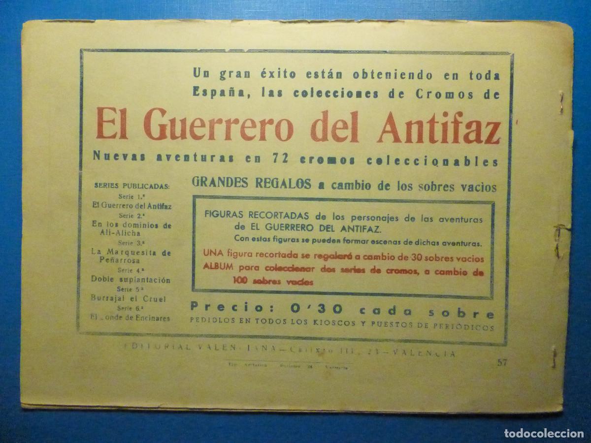Tebeos: COMIC - EL Guerrero del Antifaz - N&Uacute;MERO N&ordm; 57 - De poder a poder - Ed. Valenciana - ORIGINAL - Foto 2