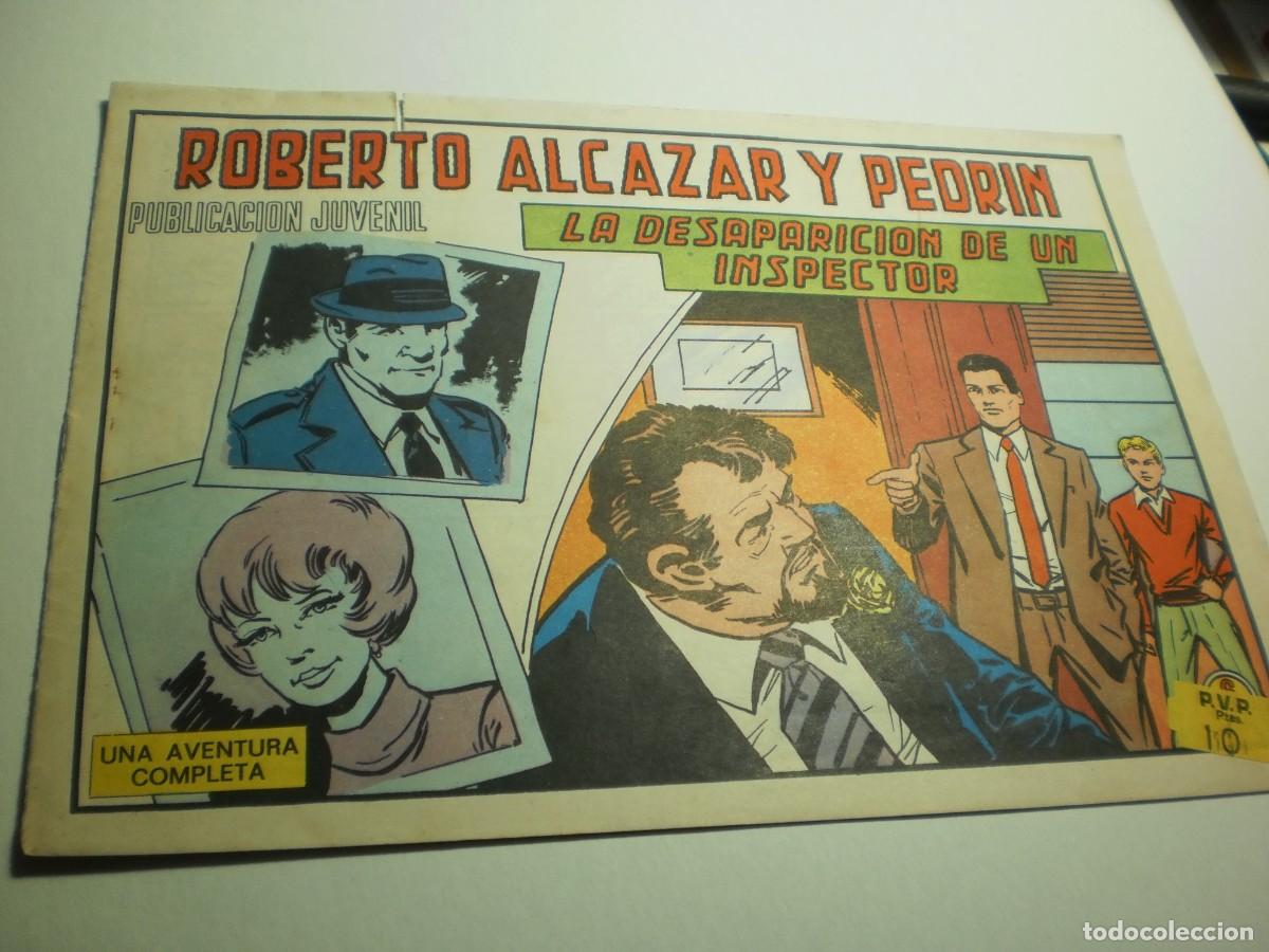 Tebeos: roberto alc&aacute;zar y pedr&iacute;n n&ordm; 1207. la desaparaci&oacute;n de un inspector. valenciana 1975 (seminuevo, leer)