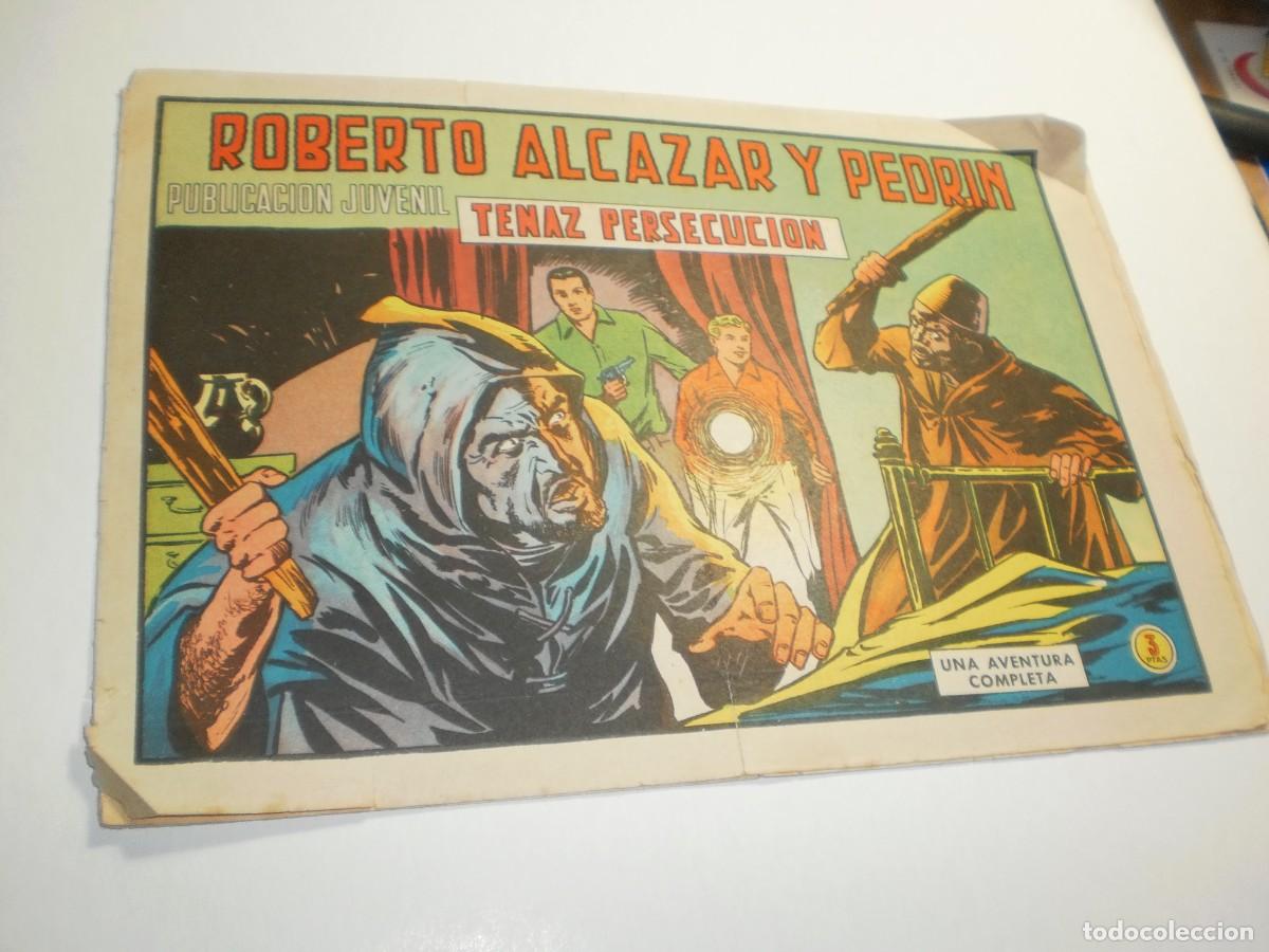 Giornalini: roberto alc&aacute;zar y pedr&iacute;n n&ordm; 989. tenaz persecuaci&oacute;n. valenciana 1971 (buen estado. leer)
