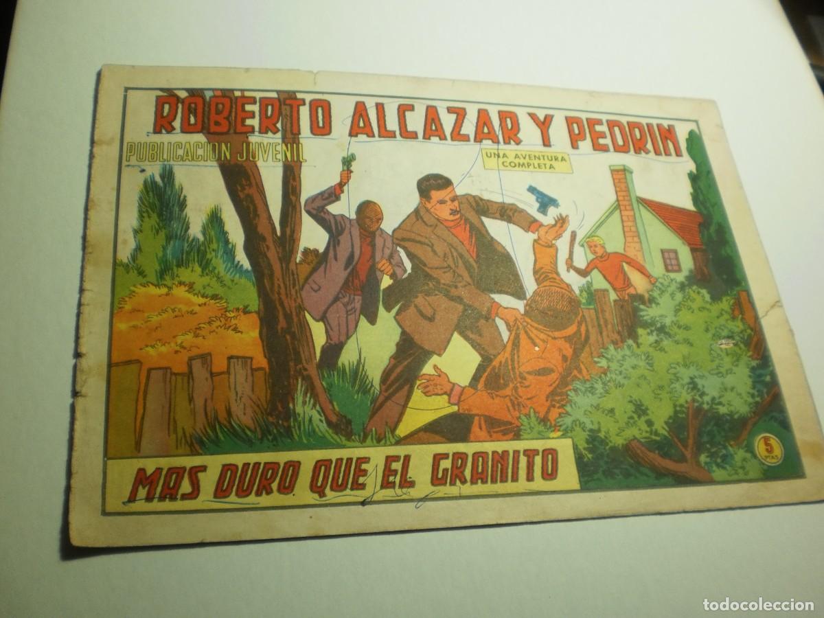 Giornalini: roberto alc&aacute;zar y pedr&iacute;n n&ordm; 1144. m&aacute;s duro que el granito. valenciana 1974 (alg&uacute;n defecto, leer)