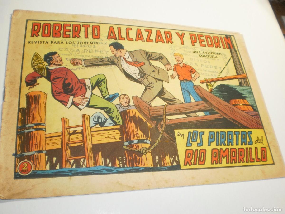 Giornalini: roberto alc&aacute;zar y pedr&iacute;n n&ordm; 666. los piratas del r&iacute;o amarillo. valenciana 1965 (estado normal, leer)