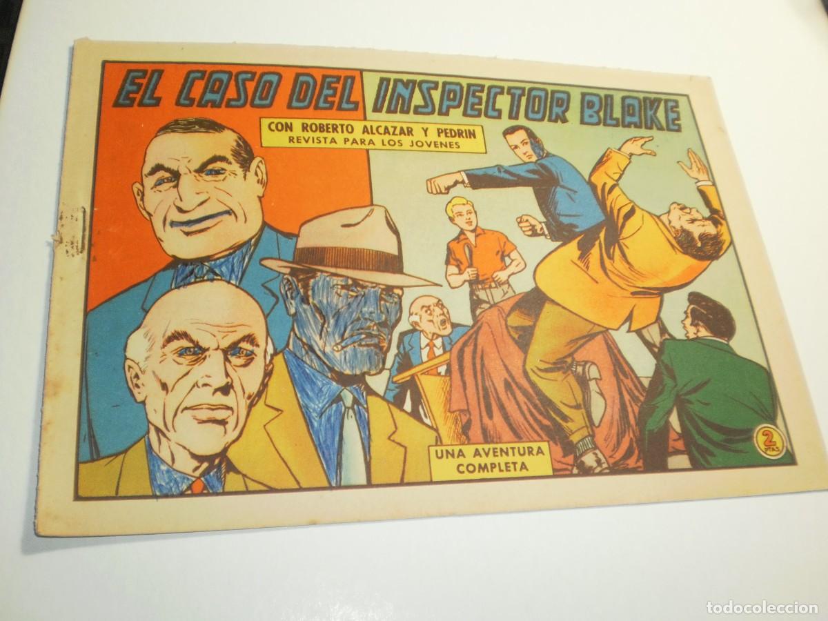 Giornalini: roberto alc&aacute;zar y pedr&iacute;n n&ordm; 596. el caso del inspector blake. valenciana 1964 (alg&uacute;n defecto, leer)