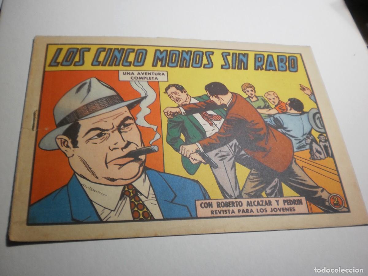 BDs: roberto alc&aacute;zar y pedr&iacute;n n&ordm; 595. los cinco monos sin rabo. valenciana 1964 (seminuevo)