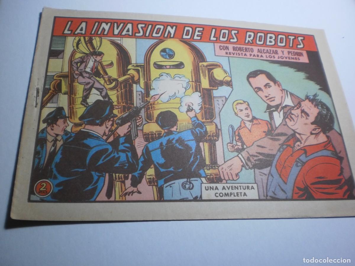 Giornalini: roberto alc&aacute;zar y pedr&iacute;n n&ordm; 602. la invasi&oacute;n de los robots. valenciana 1964 (seminuevo)