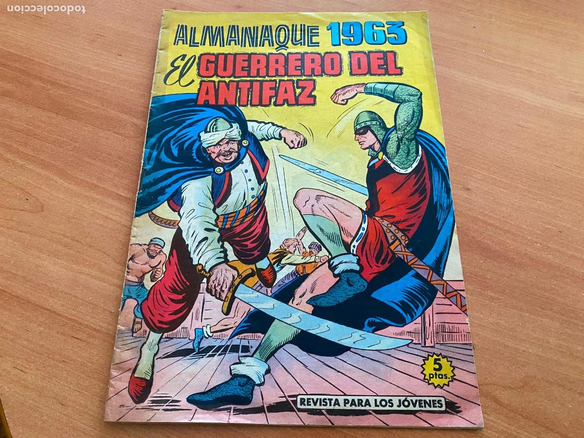 Tebeos: EL GUERRERO DEL ANTIFAZ ALMANAQUE PARA 1963 (ORIGINAL VALENCIANA) (COIM26)