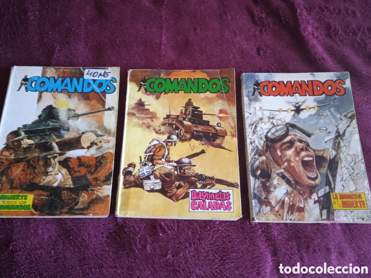 Tebeos: COMANDOS - LOTE DE 3 EJEMPLARES -EDITORA VALENCIANA - Foto 1