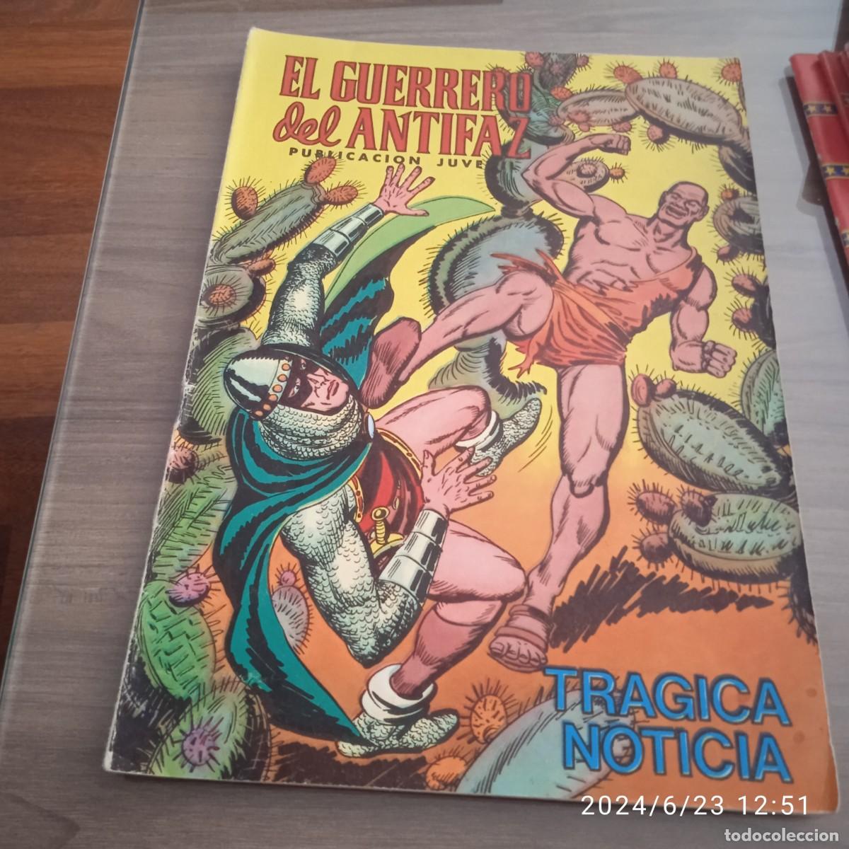 Giornalini: Comic de 1975. El guerrero del antifaz. Tr&aacute;gica noticia