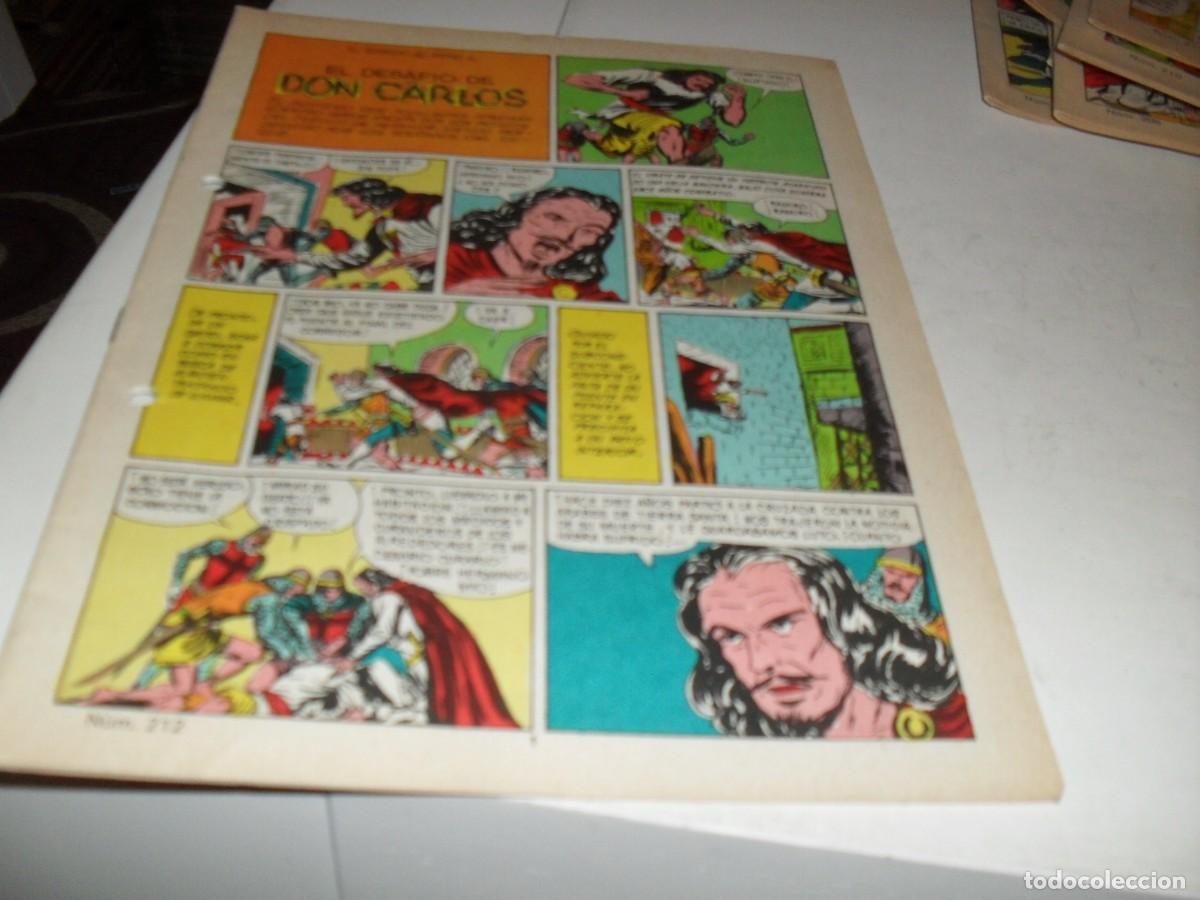 Giornalini: (SIN LAS CUBIERTAS)EL GUERRERO DEL ANTIFAZ 212 EL DESAFIO DE DON CARLOS,(DE 343),VALENCIANA,1972