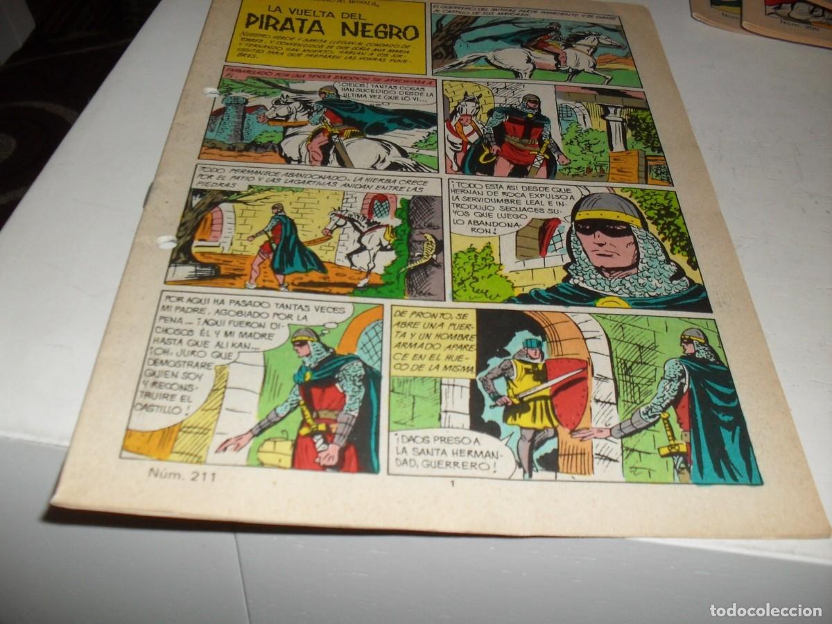 Giornalini: (SIN LAS CUBIERTAS)EL GUERRERO DEL ANTIFAZ 211 LA VUELTA DEL PIRATA NEGRO,(DE 343),VALENCIANA,1972