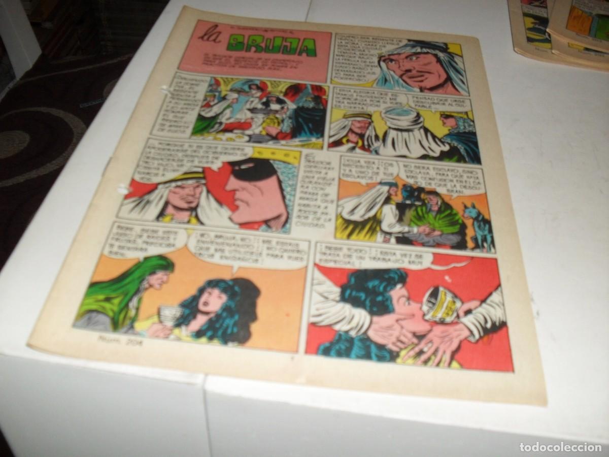Giornalini: (SIN LAS CUBIERTAS)EL GUERRERO DEL ANTIFAZ 204 LA BRUJA,(DE 343),VALENCIANA,1972