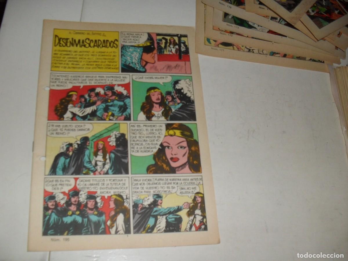 Giornalini: (SIN LAS CUBIERTAS)EL GUERRERO DEL ANTIFAZ 195 DESENMASCARADOS,(DE 343),VALENCIANA,1972