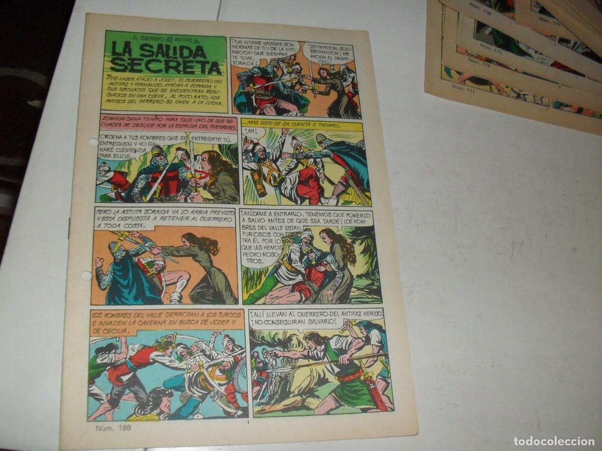 Giornalini: (SIN LAS CUBIERTAS)EL GUERRERO DEL ANTIFAZ 188 LA SALIDA SECRETA,(DE 343),VALENCIANA,1972