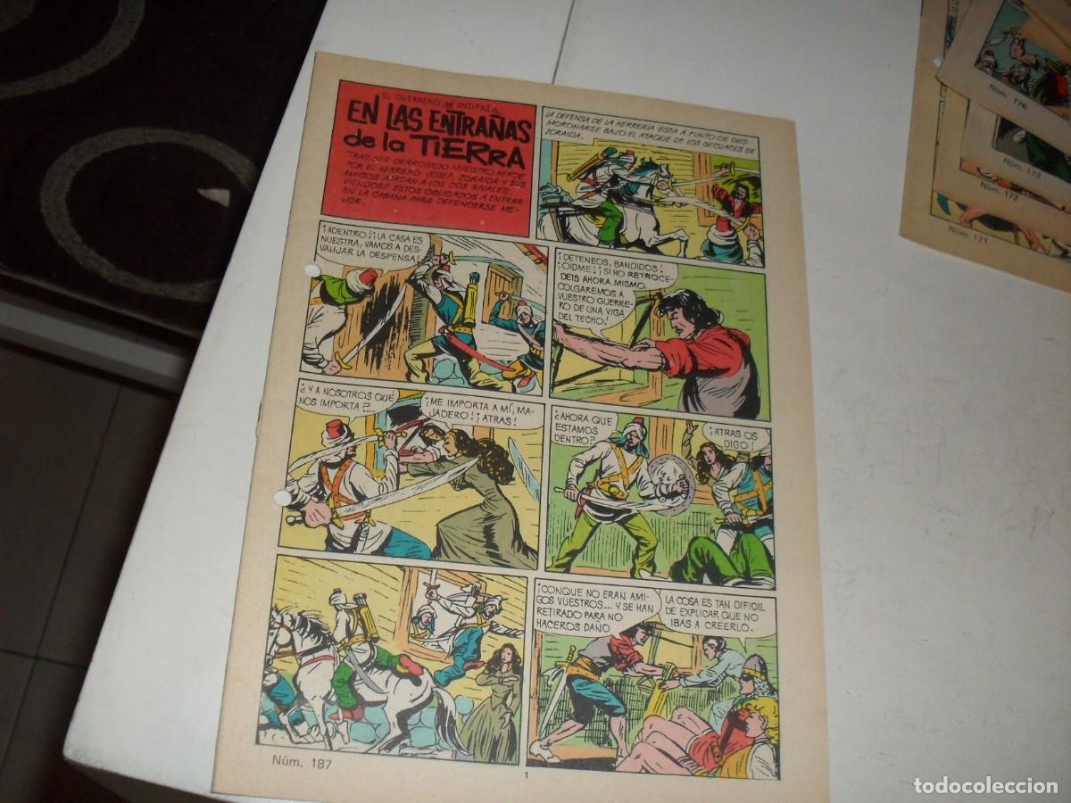 Giornalini: (SIN LAS CUBIERTAS)EL GUERRERO DEL ANTIFAZ 187 EN LAS ENTRA&Ntilde;AS DE LA TIERRA,(DE 343),VALENCIANA,1972