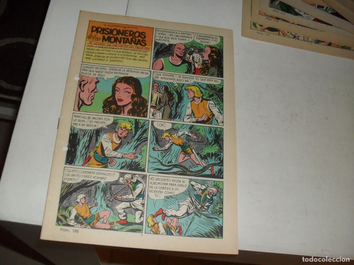 Giornalini: (SIN LAS CUBIERTAS)EL GUERRERO DEL ANTIFAZ 186 PRISIONEROS DE LAS MONTA&Ntilde;AS,(DE 343),VALENCIANA,1972
