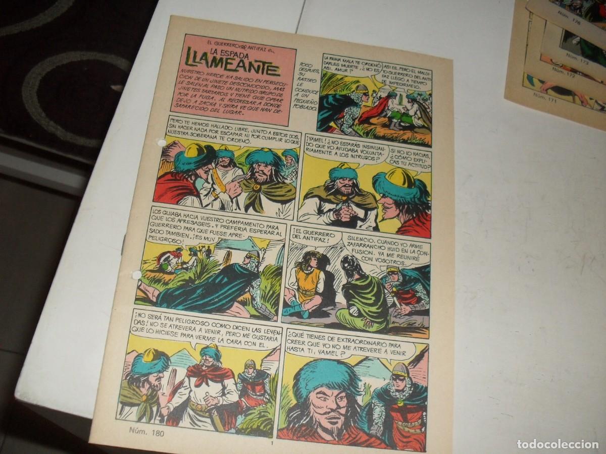 Tebeos: (SIN LAS CUBIERTAS)EL GUERRERO DEL ANTIFAZ 180 LA ESPADA LLAMEANTE,(DE 343),VALENCIANA,1972
