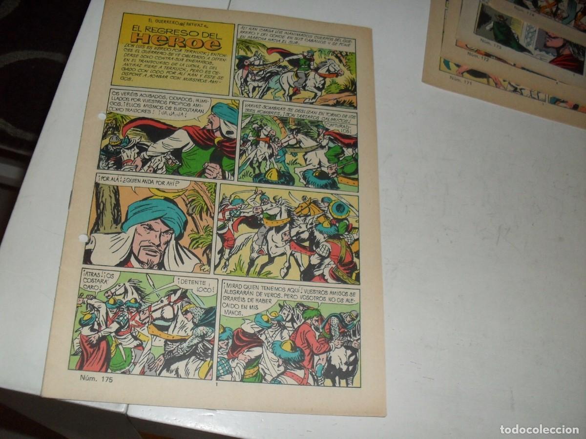 Tebeos: (SIN LAS CUBIERTAS)EL GUERRERO DEL ANTIFAZ 175 EL REGRESO DEL HEROE,(DE 343),VALENCIANA,1972