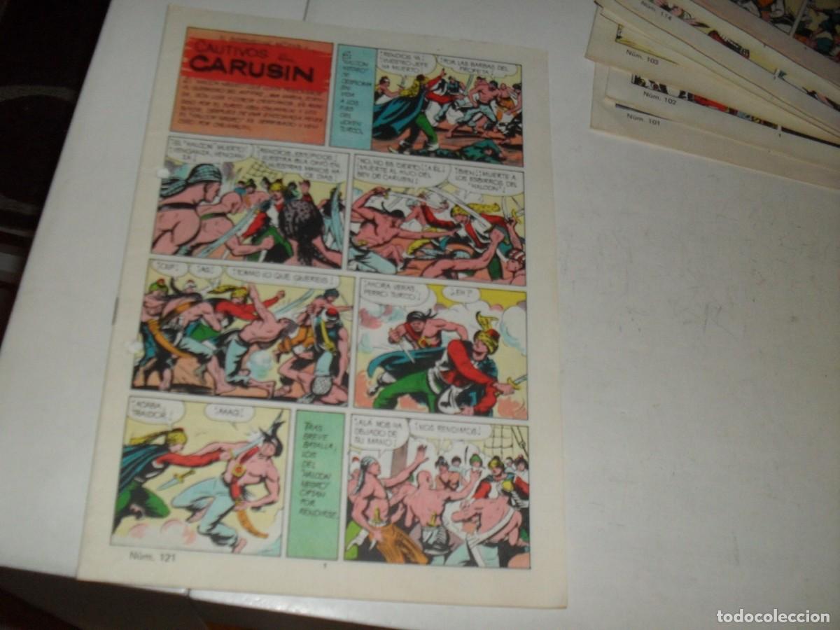 Giornalini: (SIN LAS CUBIERTAS)EL GUERRERO DEL ANTIFAZ 121 CAUTIVOS EN CARUSIN,(DE 343),VALENCIANA,1972