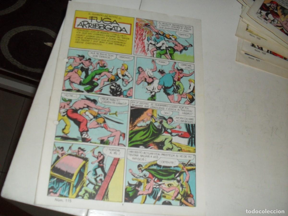 Giornalini: (SIN LAS CUBIERTAS)EL GUERRERO DEL ANTIFAZ 115 FUGA ARRIESGADA,(DE 343),VALENCIANA,1972