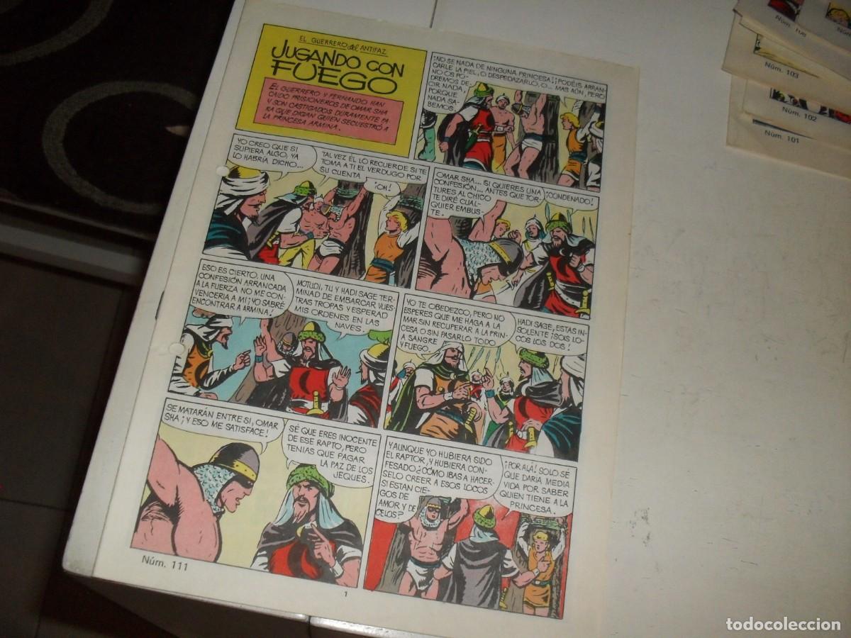 Giornalini: (SIN LAS CUBIERTAS)EL GUERRERO DEL ANTIFAZ 111 JUGANDO CON FUEGO,(DE 343),VALENCIANA,1972
