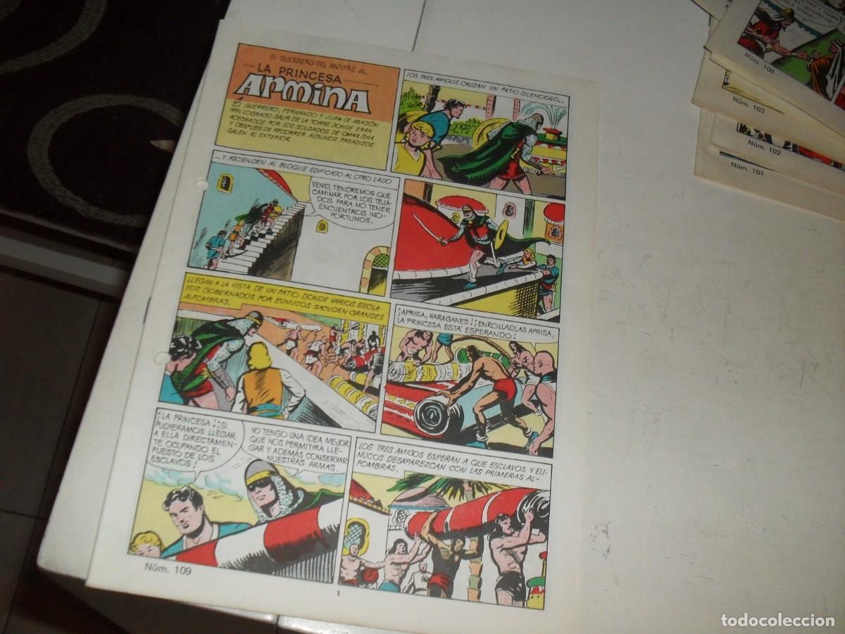 Giornalini: (SIN LAS CUBIERTAS)EL GUERRERO DEL ANTIFAZ 109 LA PRINCESA ARMINA,(DE 343),VALENCIANA,1972