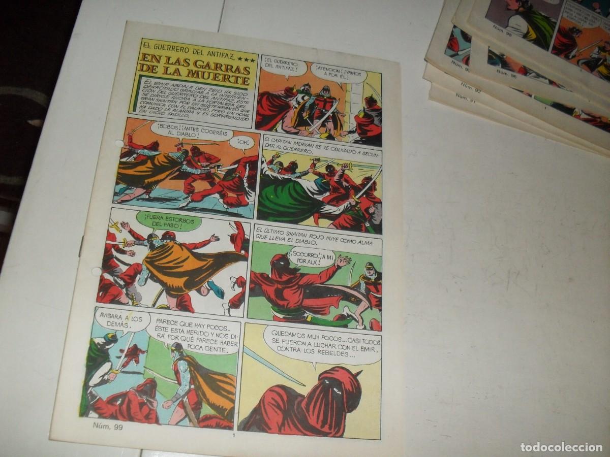 Giornalini: (SIN LAS CUBIERTAS)EL GUERRERO DEL ANTIFAZ 99 EN LAS GARRAS DE LA MUERTE,(DE 343),VALENCIANA,1972