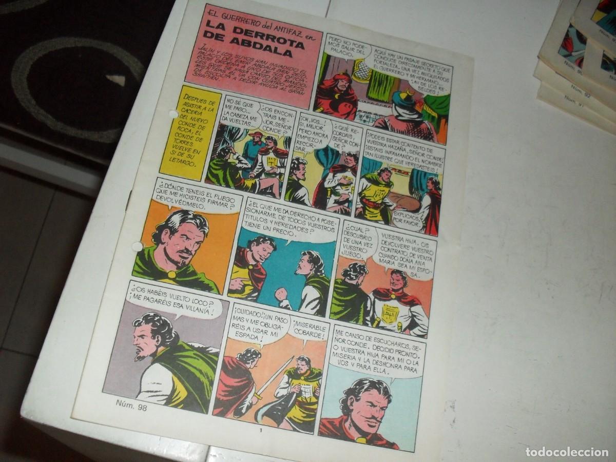 Giornalini: (SIN LAS CUBIERTAS)EL GUERRERO DEL ANTIFAZ 98 LA DERROTA DE ABDALA,(DE 343),VALENCIANA,1972