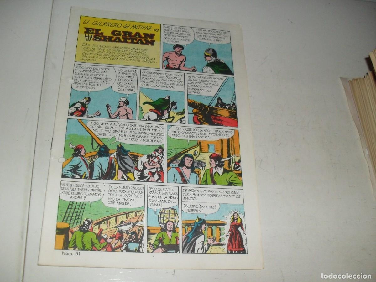 Giornalini: (SIN LAS CUBIERTAS)EL GUERRERO DEL ANTIFAZ 91 EL GRAN SATTHAN,(DE 343),VALENCIANA,1972
