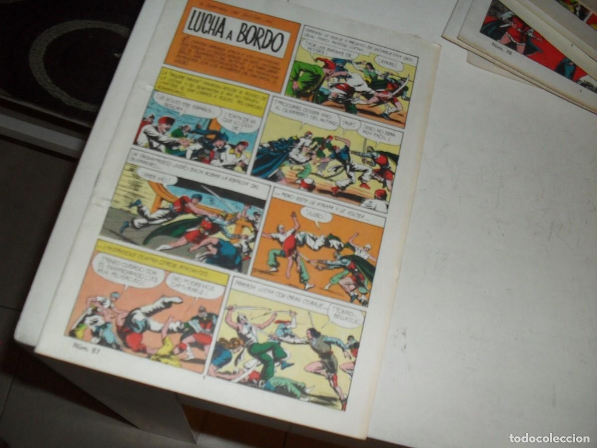 Giornalini: (SIN LAS CUBIERTAS)EL GUERRERO DEL ANTIFAZ 87 LUCHA A BORDO,(DE 343),VALENCIANA,1972