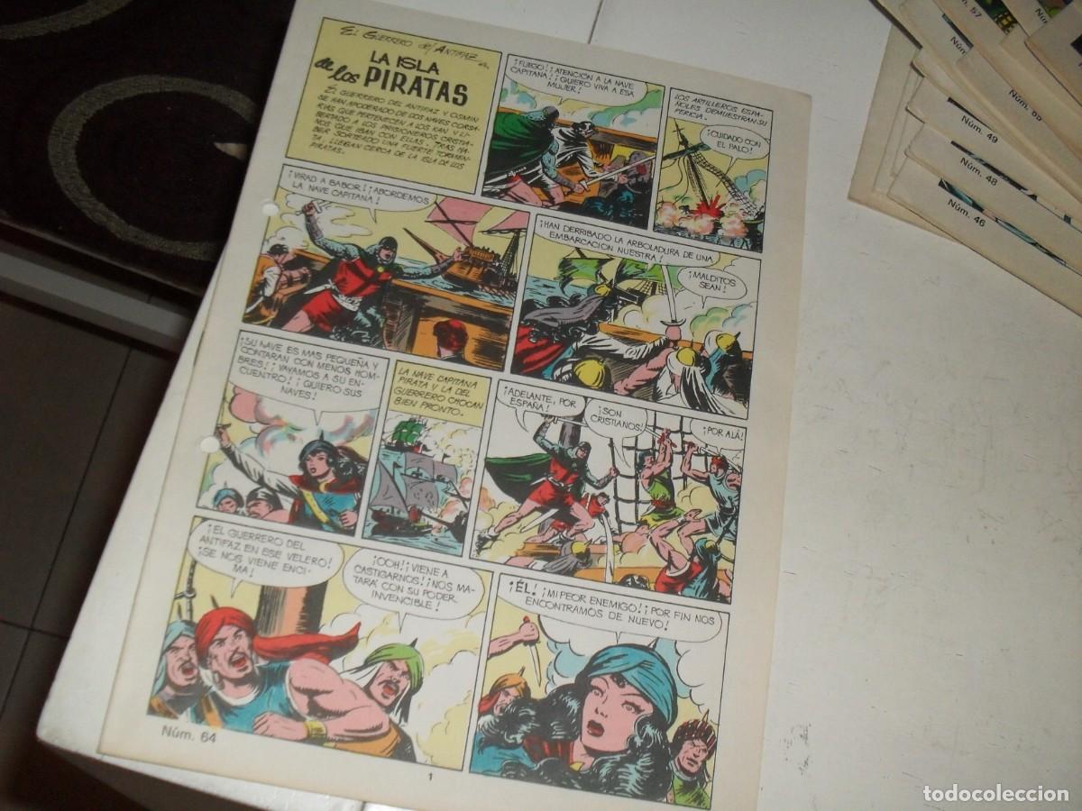 Tebeos: (SIN LAS CUBIERTAS)EL GUERRERO DEL ANTIFAZ 64 LA ISLA DE LOS PIRATAS,(DE 343),VALENCIANA,1972
