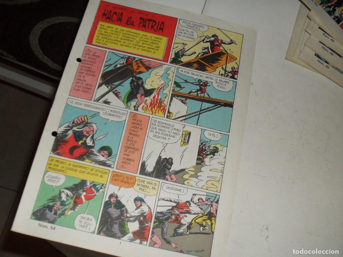 Tebeos: (SIN LAS CUBIERTAS)EL GUERRERO DEL ANTIFAZ 54 HACIA LA PATRIA,(DE 343),VALENCIANA,1972
