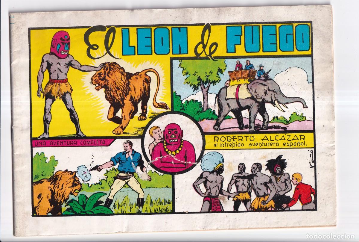 Tebeos: ROBERTO ALCAZAR Y PEDRIN : NUMERO 39,EL LEON DE FUEGO, 17-IV-1982, EDITORIAL VALENCIANA