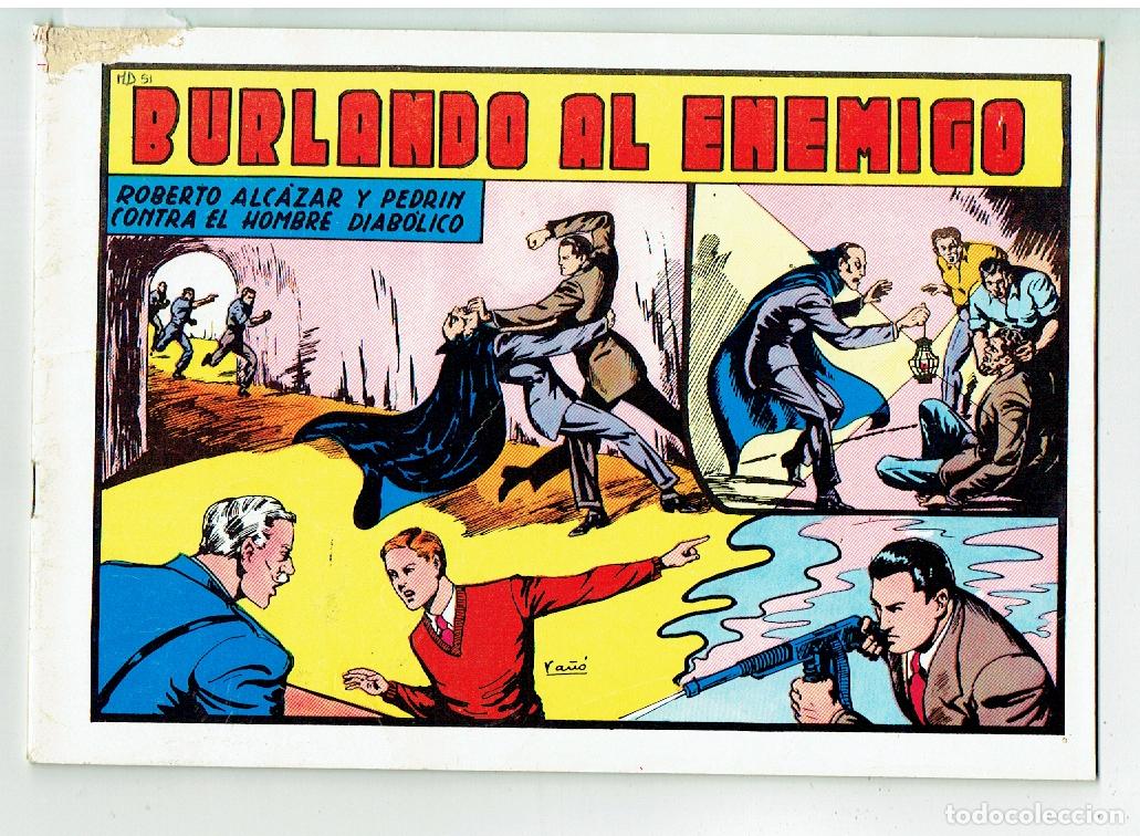 Livros de Banda Desenhada: ROBERTO &Aacute;LCAZAR Y PEDR&Iacute;N. N&ordm;51. BURLANDO AL ENEMIGO. REEDICI&Oacute;N VALENCIANA, 1982. (B/56.2)