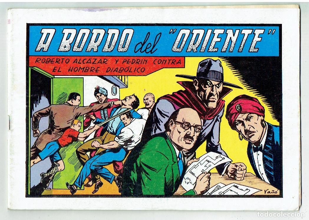 Livros de Banda Desenhada: ROBERTO &Aacute;LCAZAR Y PEDR&Iacute;N. N&ordm; 55. A BORDO DEL ORIENTE. REEDICI&Oacute;N VALENCIANA, 1982. (B/56.2)