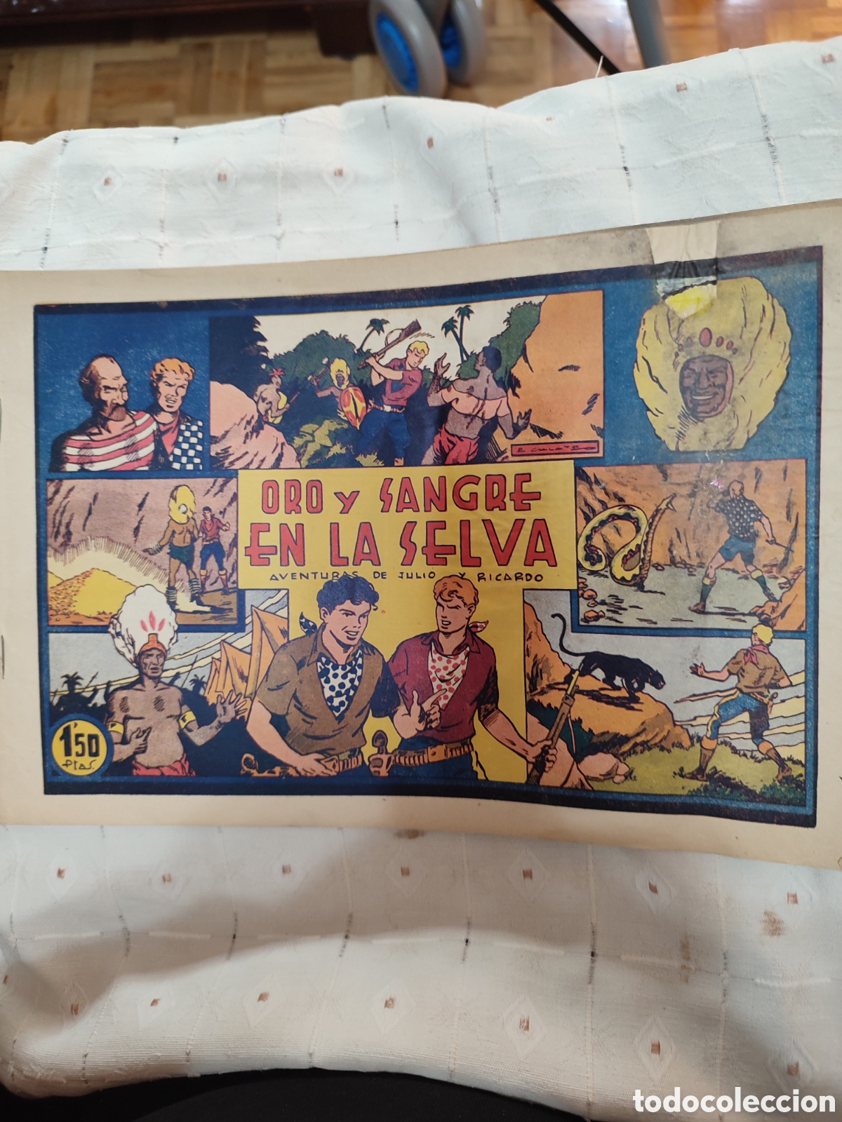 Tebeos: Julio y Ricardo,Oro y Sangr&eacute; en la selva - Foto 1