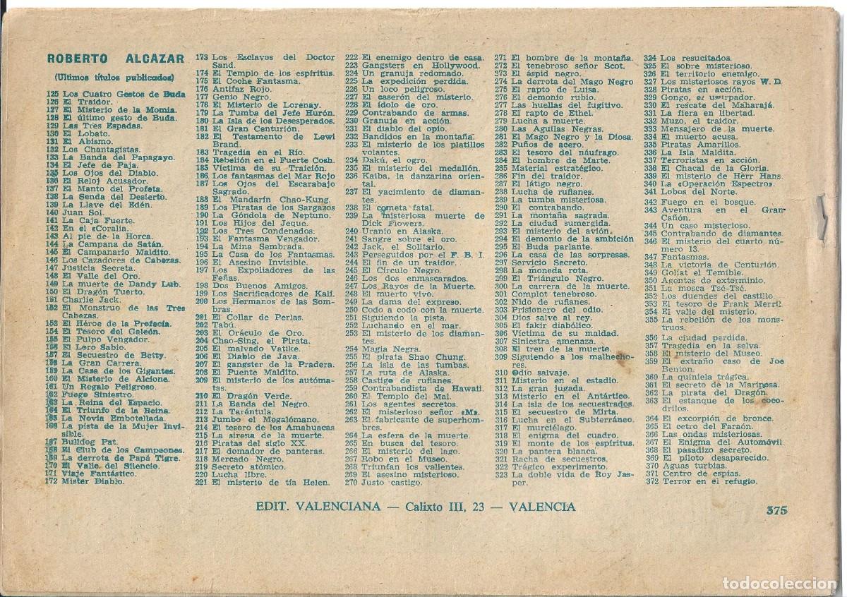 Tebeos: ROBERTO ALCAZAR ORIGINAL - NUM 375 - Foto 2