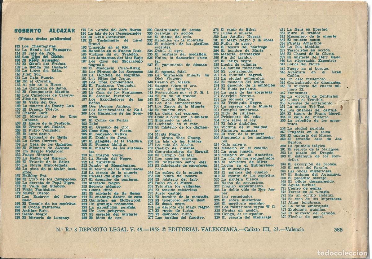 Tebeos: ROBERTO ALCAZAR ORIGINAL - NUM 385 - Foto 2