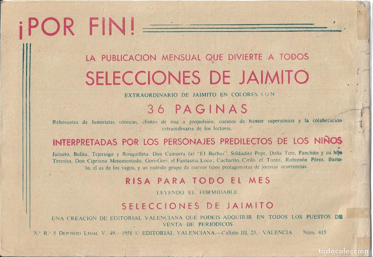 Tebeos: ROBERTO ALCAZAR ORIGINAL - NUM 415 - Foto 2