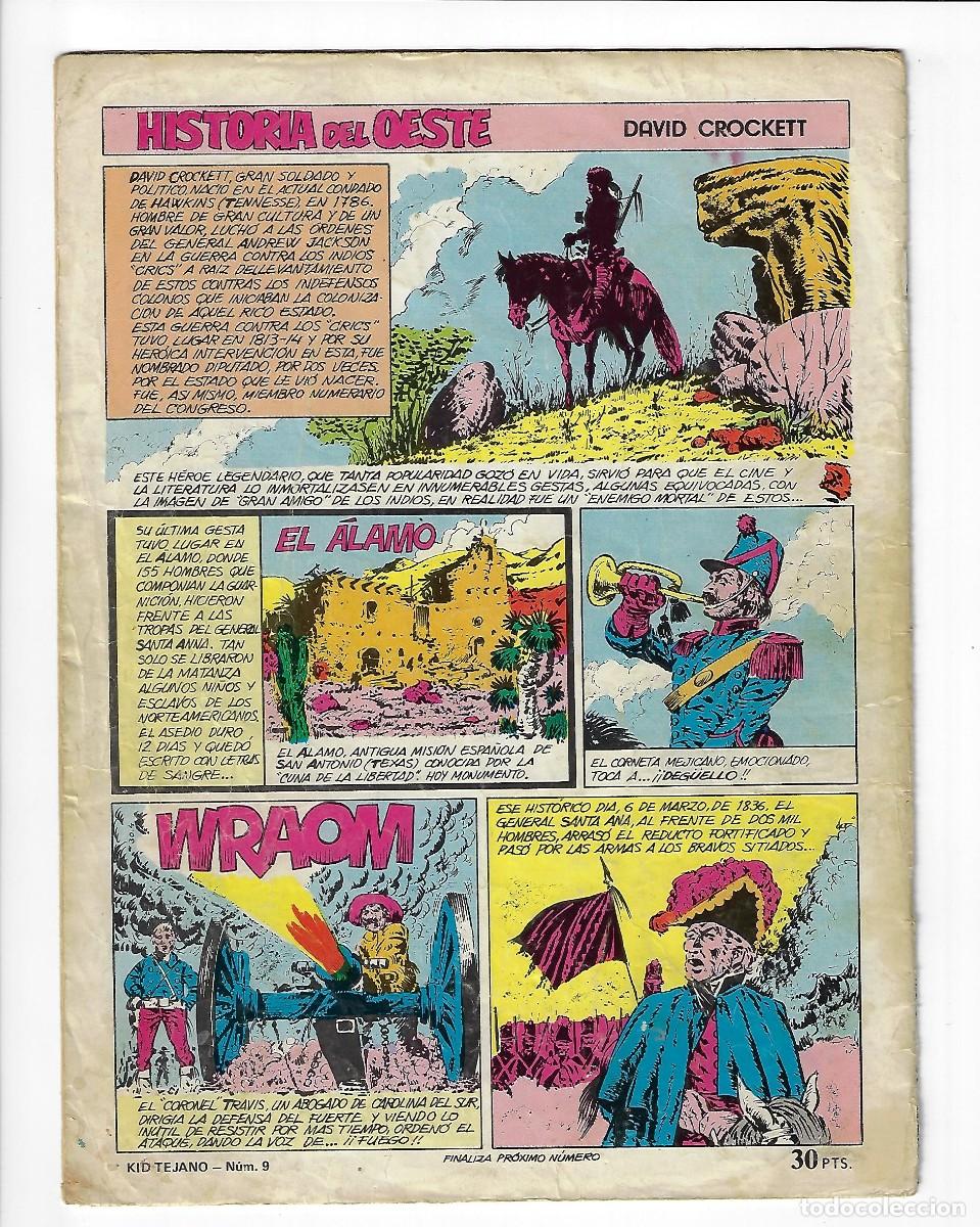 Tebeos: Valenciana. Kid Tejano. 9 - Foto 2