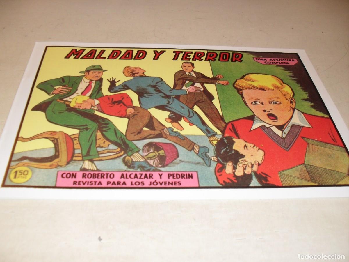 Tebeos: (FACSIMIL)ROBERTO ALCAZAR N&ordm; 500 MALDAD Y TERROR,(DE 1219).VALENCIANA,1940,DE KIOSKO