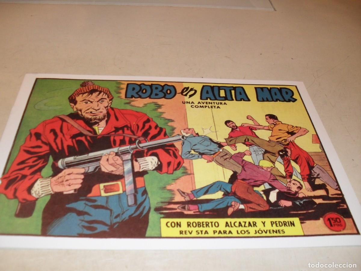 Tebeos: (FACSIMIL)ROBERTO ALCAZAR N&ordm; 487 ROBO EN ALTA MAR,(DE 1219).VALENCIANA,1940,DE KIOSKO