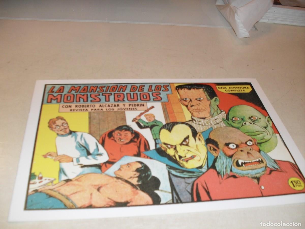 Tebeos: (FACSIMIL)ROBERTO ALCAZAR N&ordm; 455 EN PORTADA HOMENAJE A MONSTRUOS CLASICOS.VALENCIANA,1940,DE KIOSKO