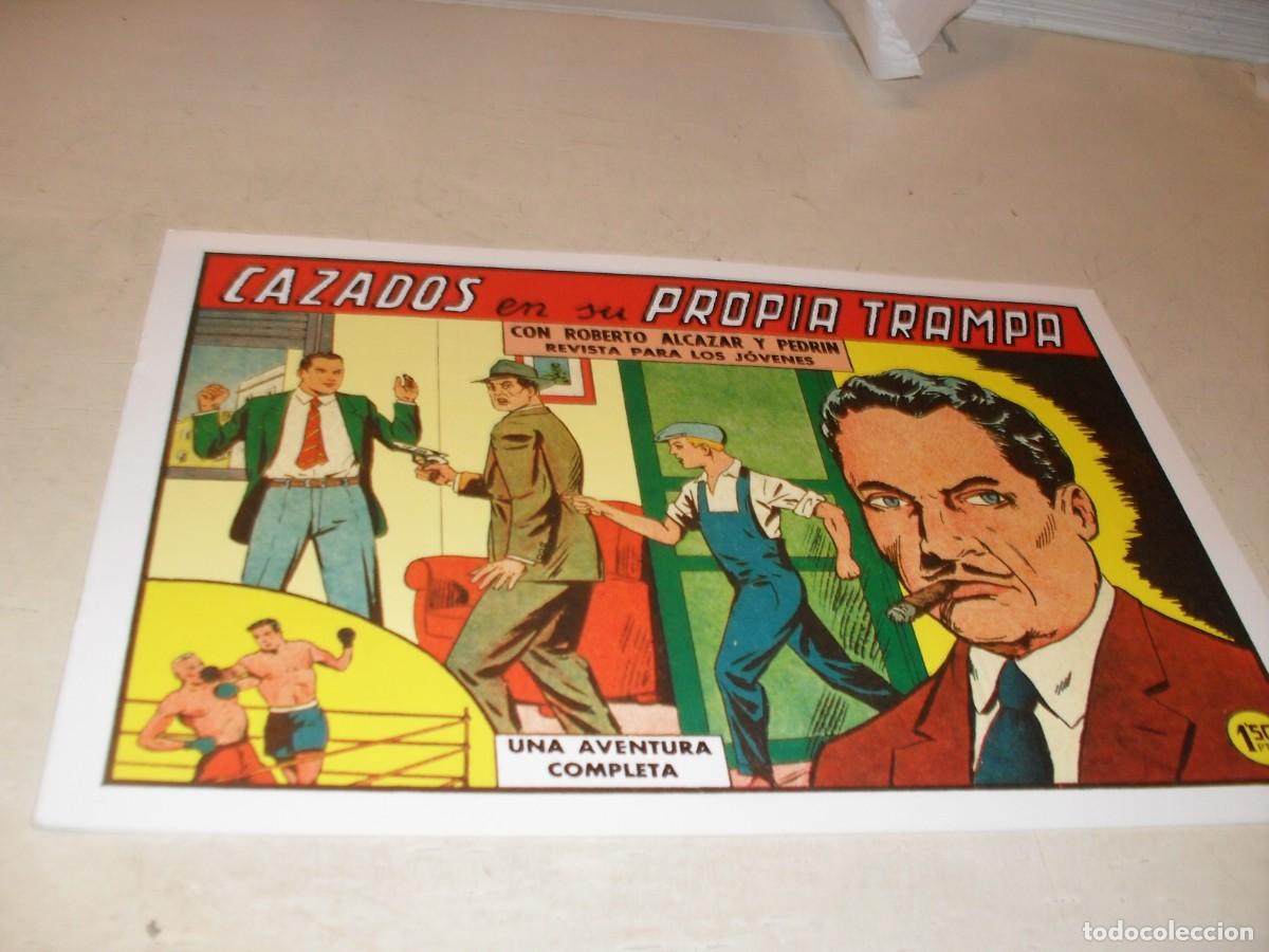 Tebeos: (FACSIMIL)ROBERTO ALCAZAR N&ordm; 453 CAZADOS EN SU PROPIA TRAMPA,(DE 1219).VALENCIANA,1940,DE KIOSKO