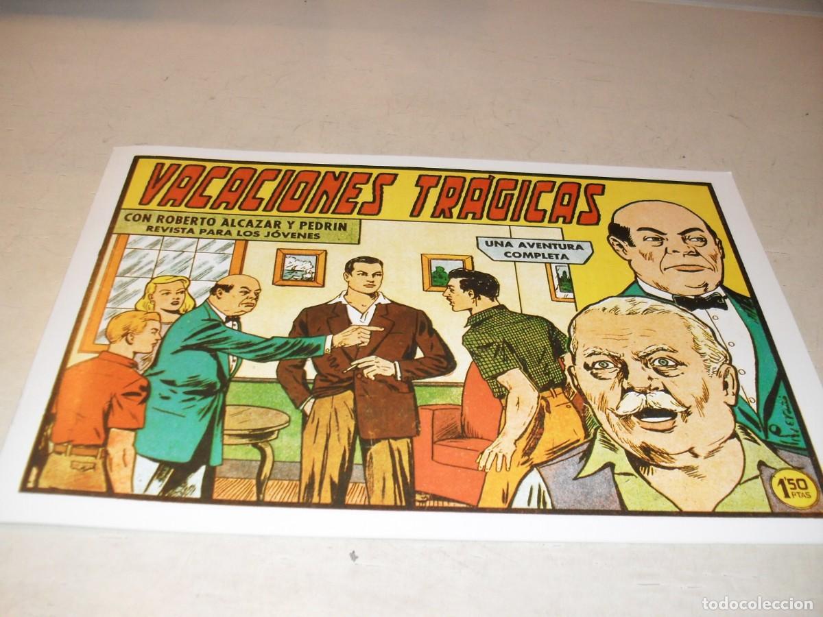 Livros de Banda Desenhada: (FACSIMIL)ROBERTO ALCAZAR N&ordm; 394 VACACIONES TRAGICAS,(DE 1219).VALENCIANA,1940,DE KIOSKO