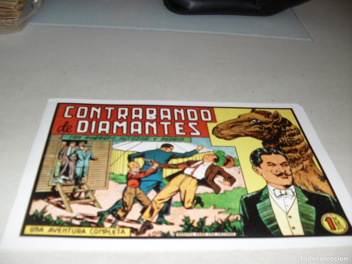 Tebeos: (FACSIMIL)ROBERTO ALCAZAR N&ordm; 345 CONTRABANDO DE DIAMANTES,(DE 1219).VALENCIANA,1940,DE KIOSKO
